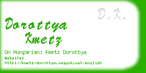 dorottya kmetz business card